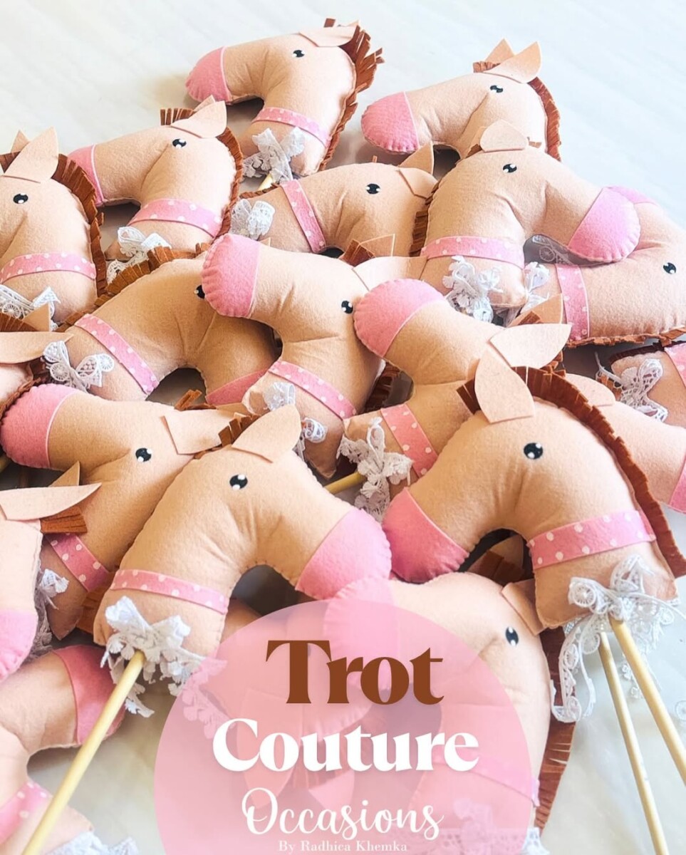 Neigh-said! The horse heads steal the show in the dreamy baby girl reveal!”
