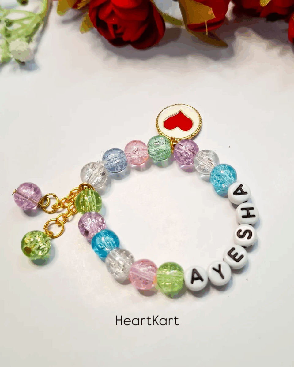 Heart Kart Bracelets Rose Gold Bracelet (Stretchable)