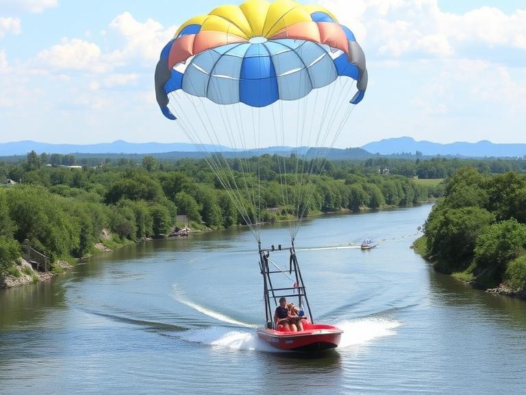 Parasailing & Bumper Ride on river
